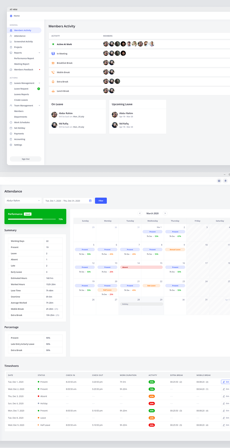 HRM Admin Control Center screenshot 1